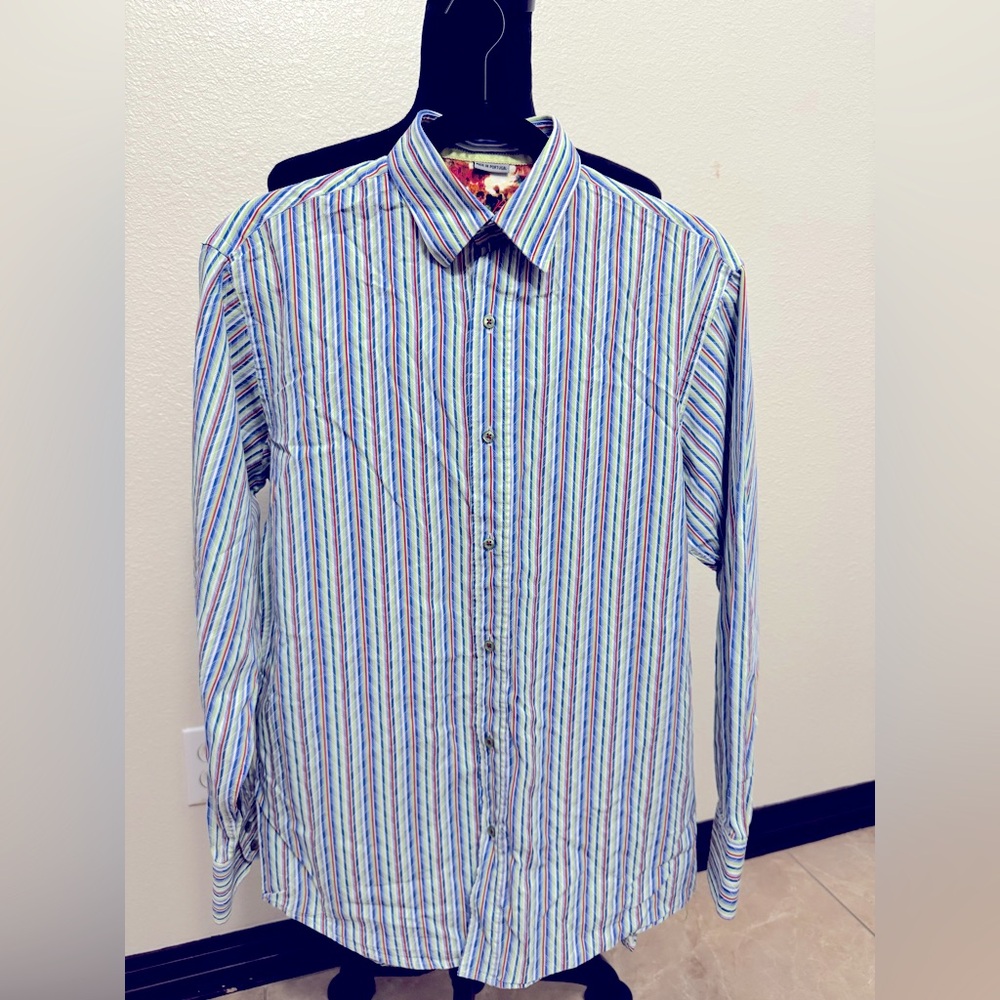 Visconti Black dress shirt for man